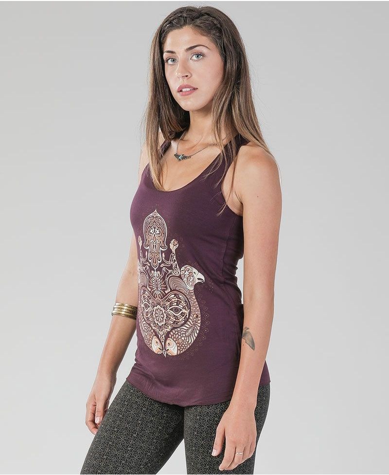 Hamsa Top ➟ Purple