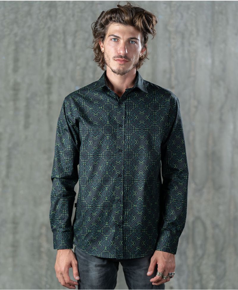 HEXIT Button Shirt- Long Sleeve