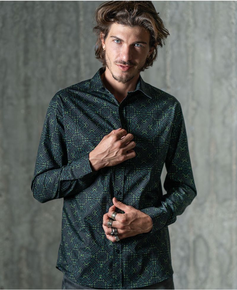 HEXIT Button Shirt- Long Sleeve