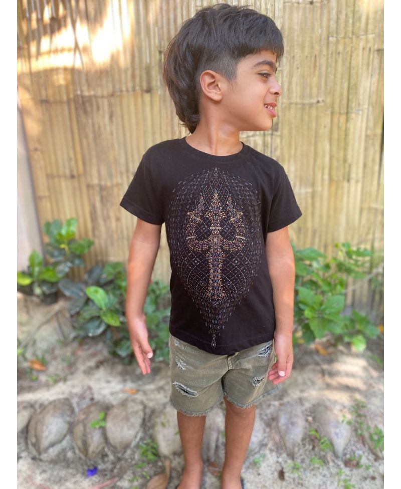 black t shirt for boy kids clothes 