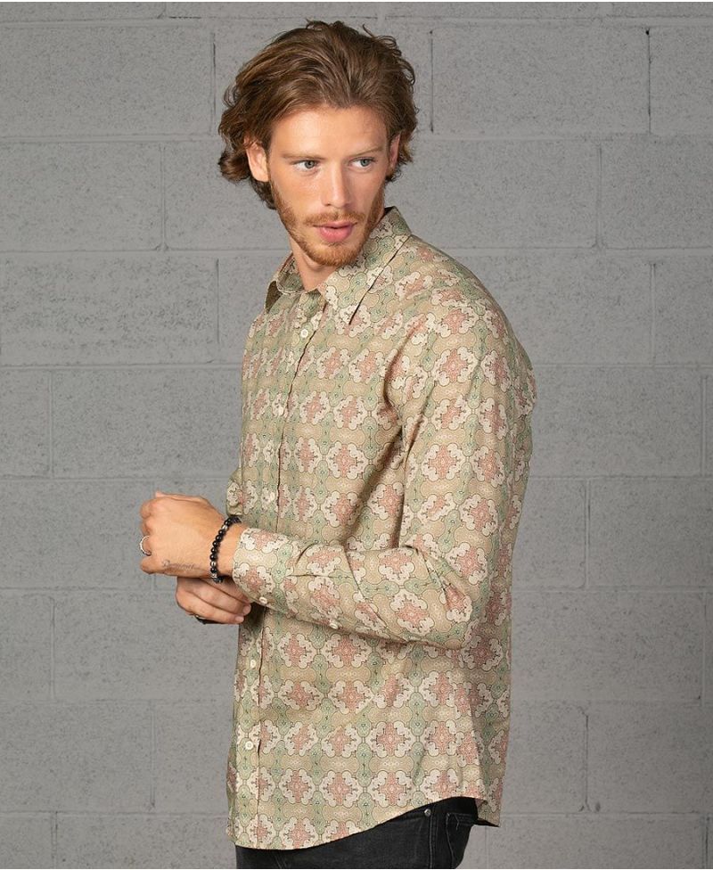 Shipibo Kené Button Shirt- Long Sleeve