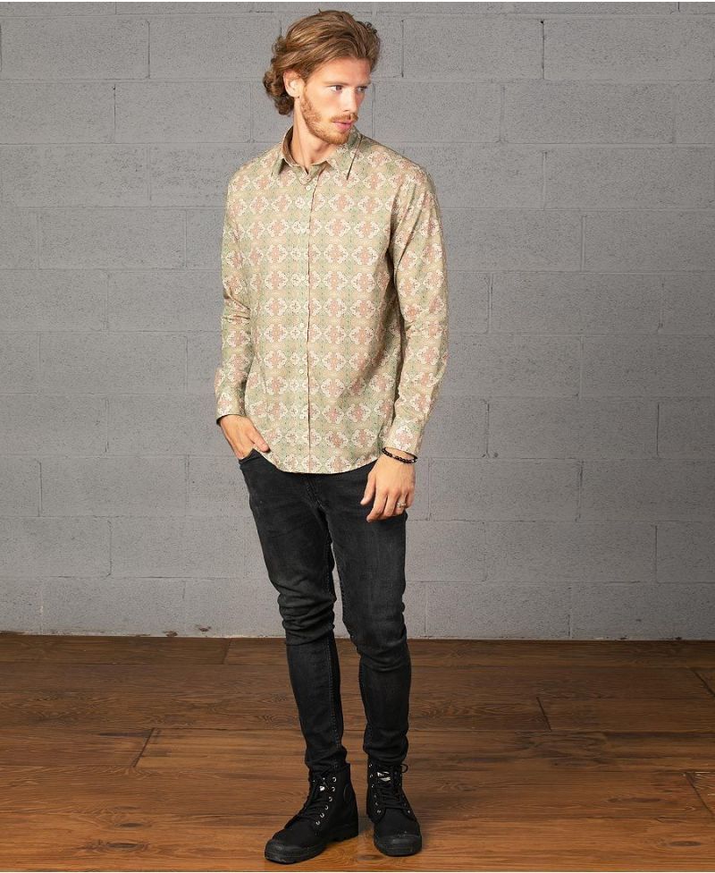 Shipibo Kené Button Shirt- Long Sleeve