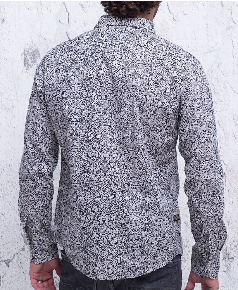 Virus Long Button Shirt ➟ Grey