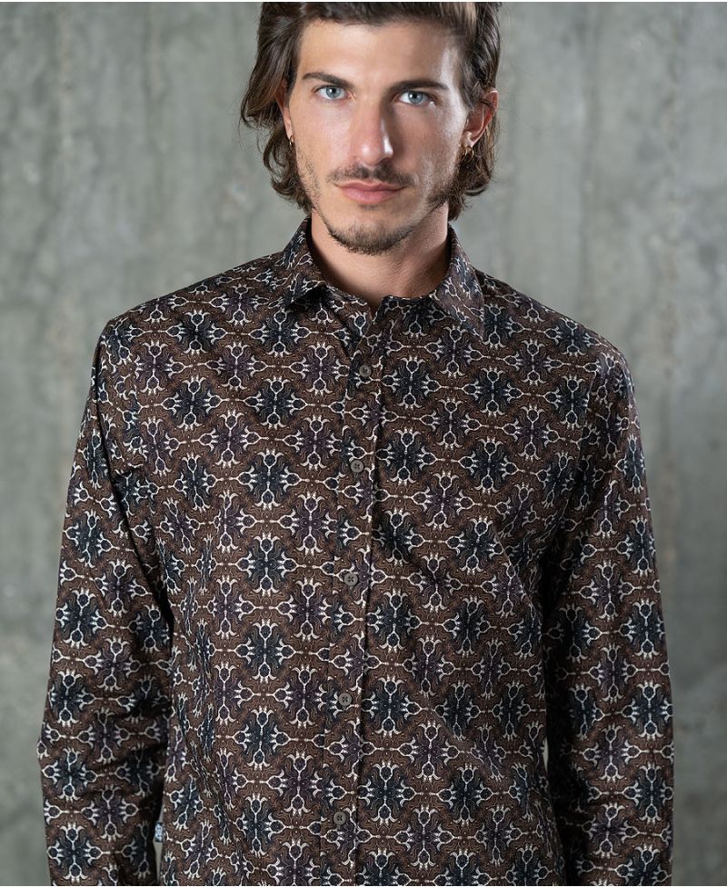 Hamsa Button Shirt- Long Sleeve