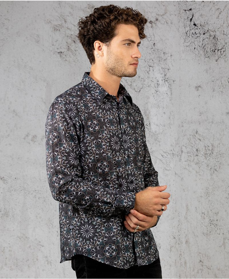 Lotusika Button Shirt- Long Sleeve