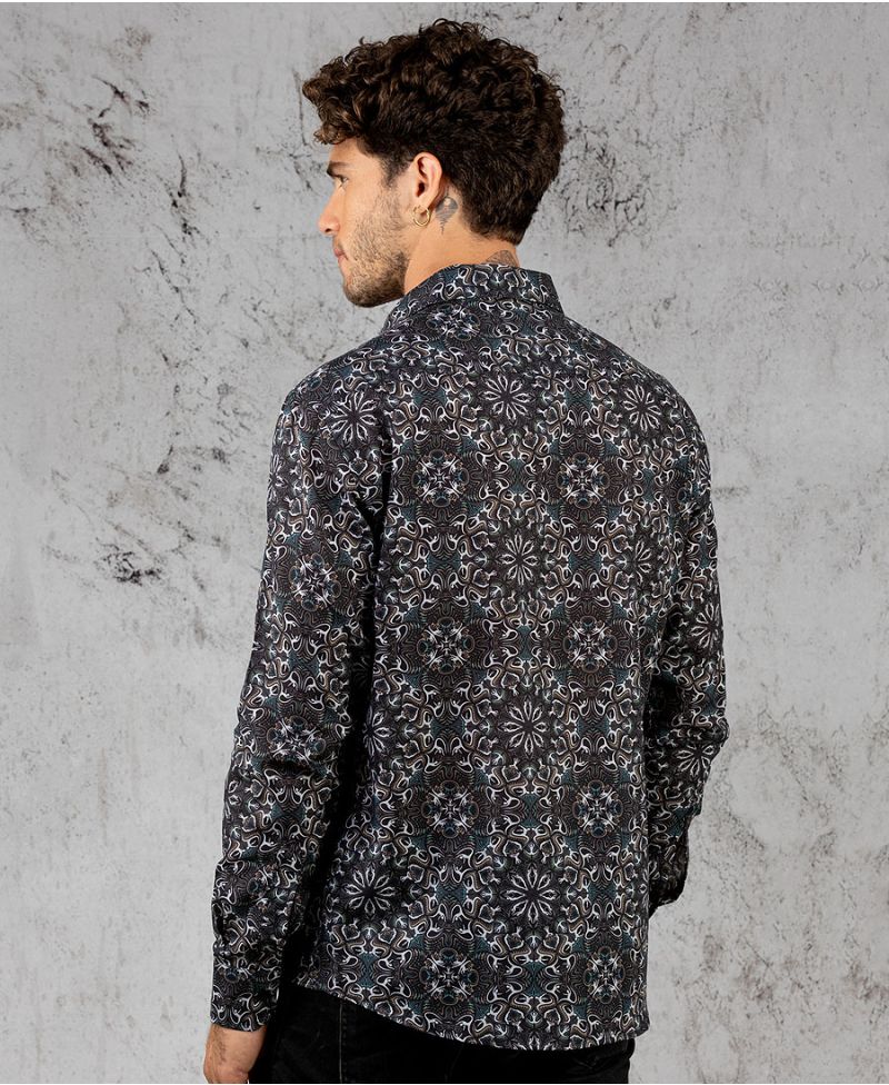 Lotusika Button Shirt- Long Sleeve