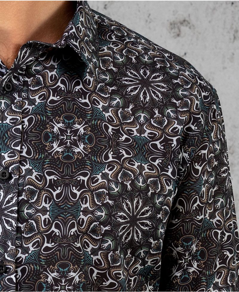 Lotusika Button Shirt- Long Sleeve