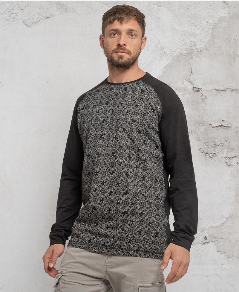 Psychedelic long sleeve cotton shirt 