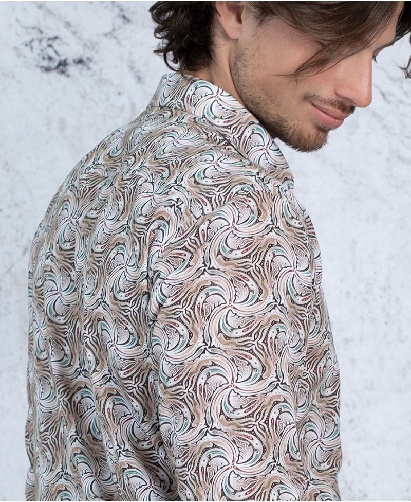 Twirly Button Shirt- Long Sleeve