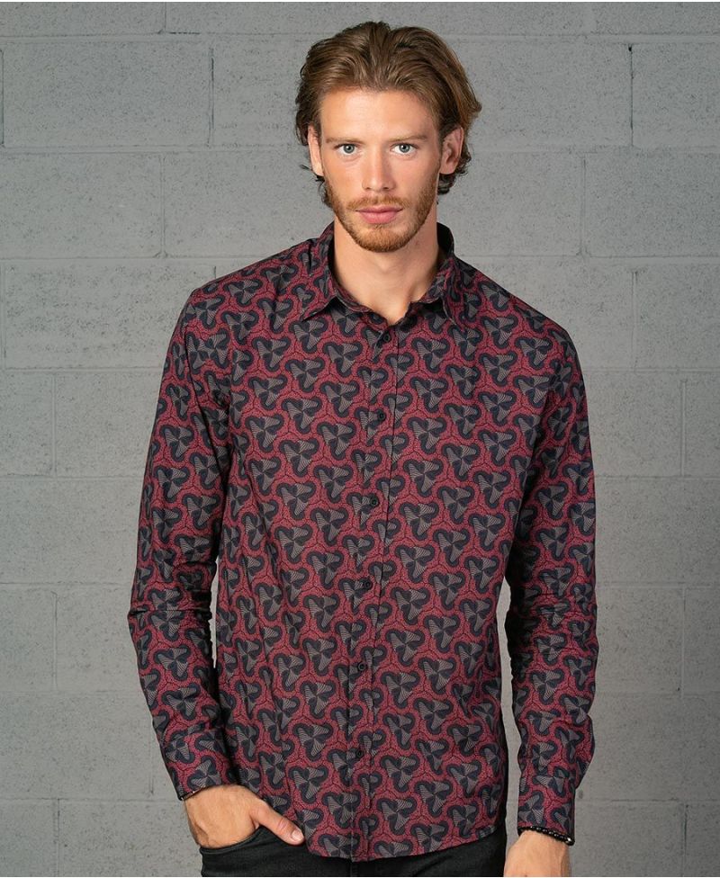 Fungi Button Shirt- Long Sleeve