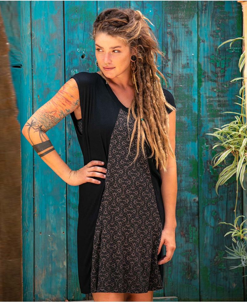 loose-summer-dress-short-sleeve-festival-tunic-dress-boho-tribal-hamsa-dress