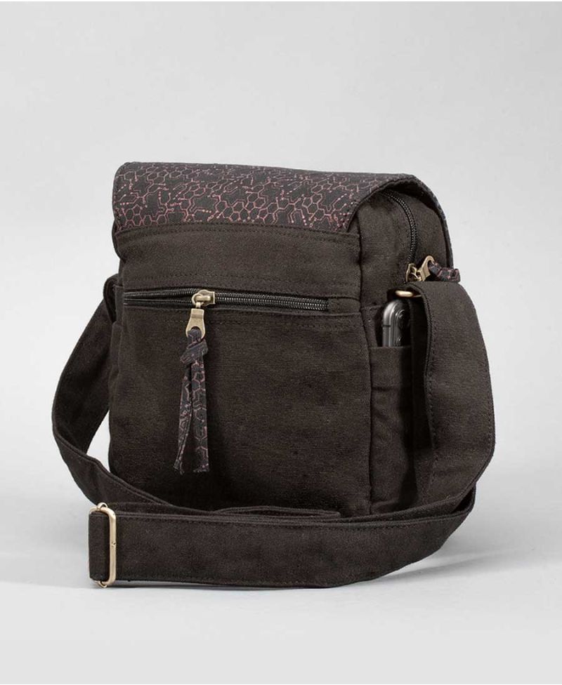 LSD Molecule CrossBody Bag | Purple Green