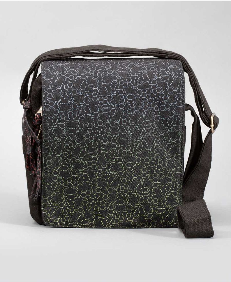 LSD Molecule CrossBody Bag | Purple Green