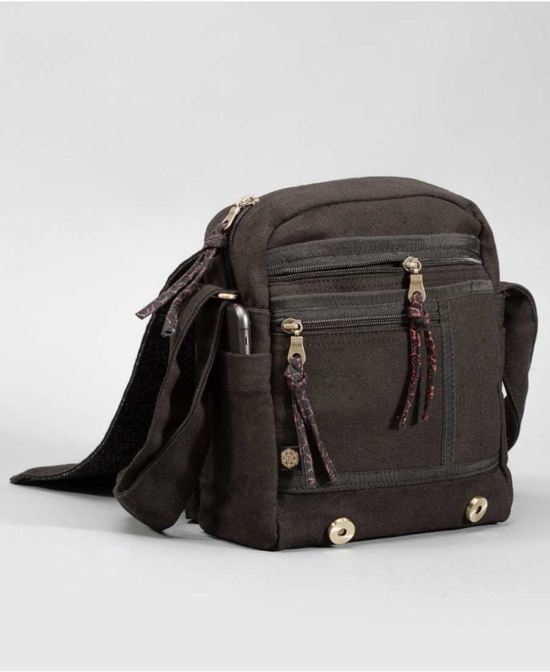 LSD Molecule CrossBody Bag | Purple Green