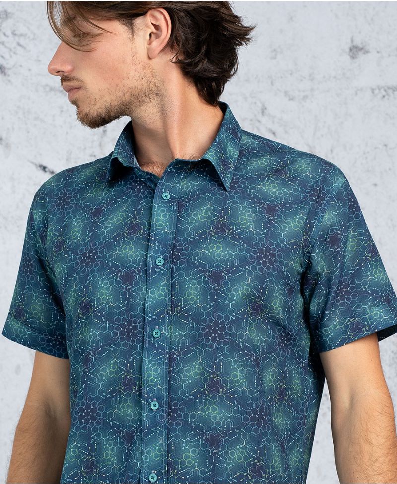 LSD Molecule Button Shirt