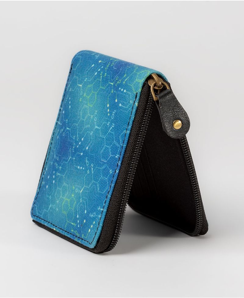 LSD Molecule Mens Zip Wallet 