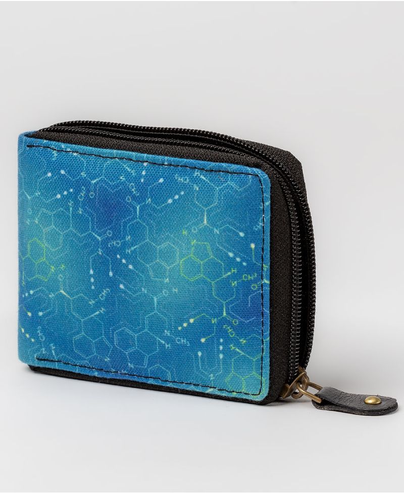 LSD Molecule Mens Zip Wallet 