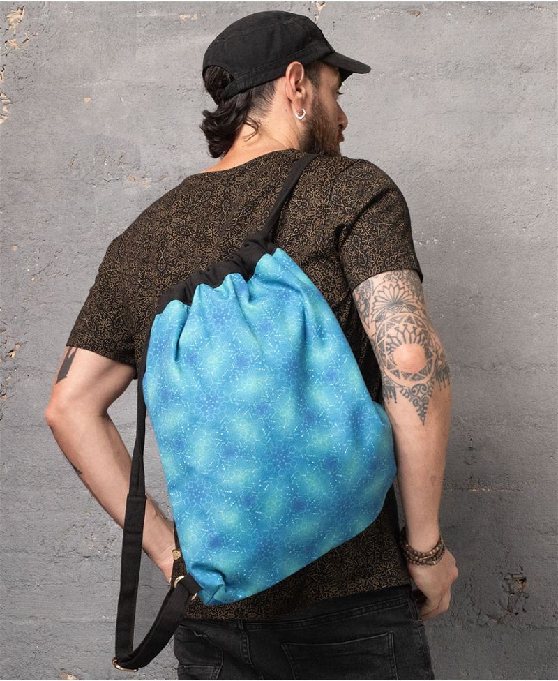 LSD Molecule Drawstring Backpack