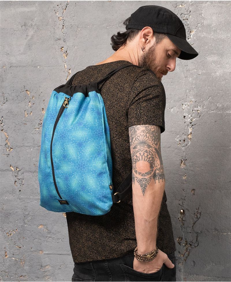 LSD Molecule Drawstring Backpack