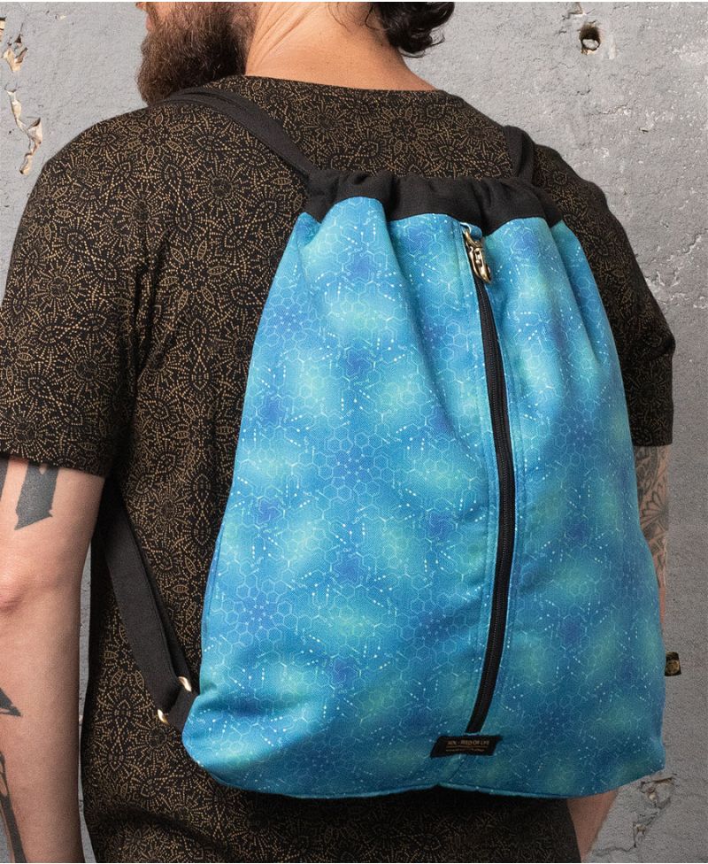 LSD Molecule Drawstring Backpack