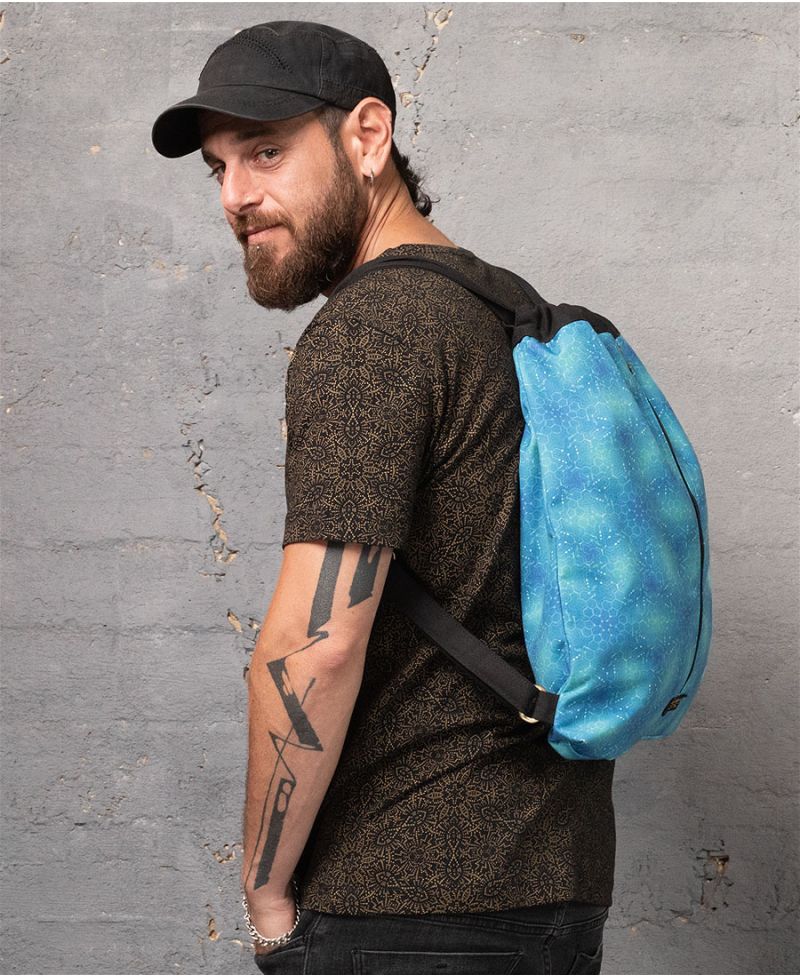 LSD Molecule Drawstring Backpack