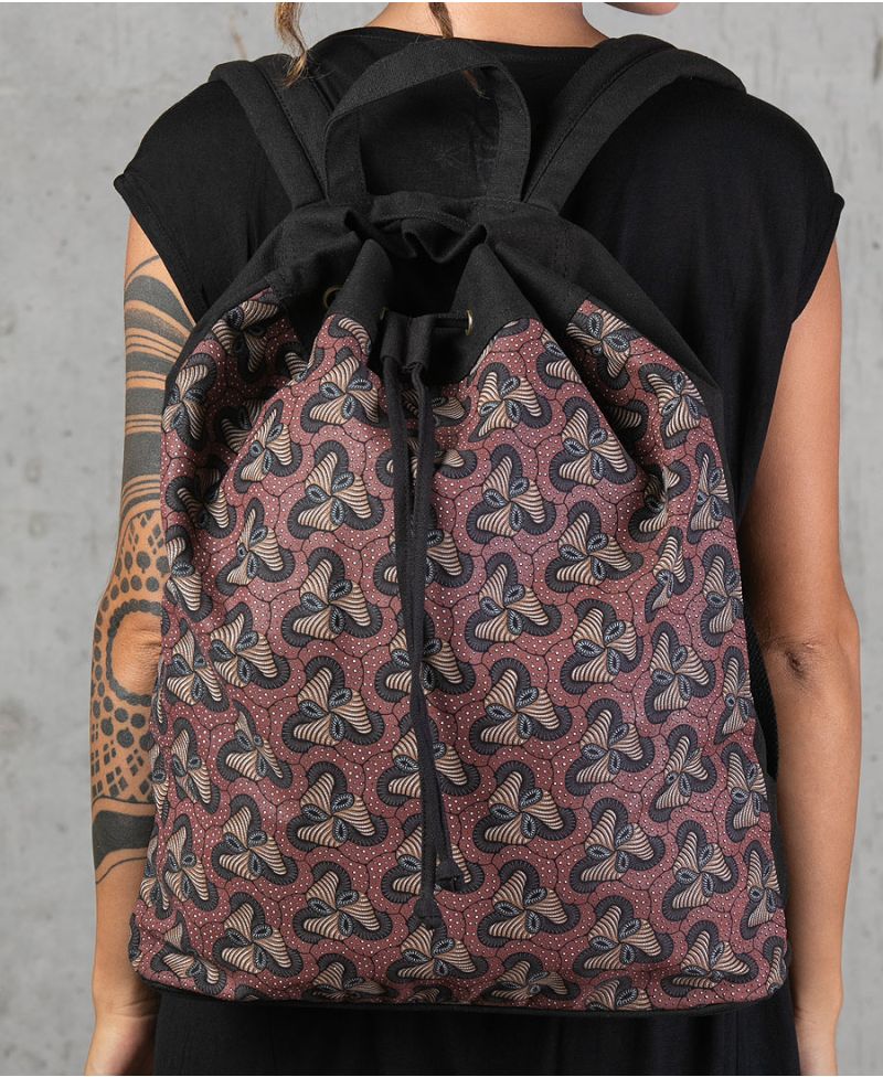 magic mushroom drawstring backpack