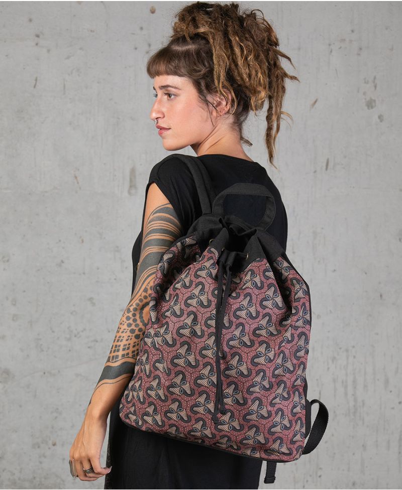 Fungi ➟ Padded Straps Drawstring Backpack 