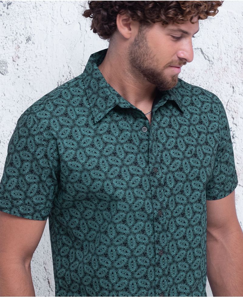 Psy Trance Button Down Shirt