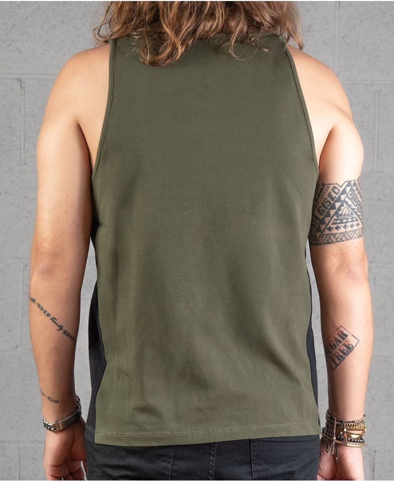 Sikuli Tank Top ➟ Black + Green