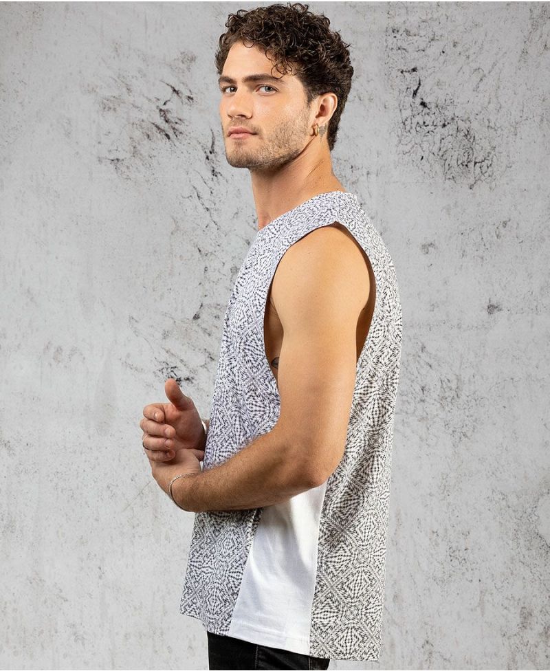 Hexit Tank Top ➟ White