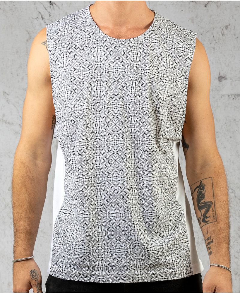 Hexit Tank Top ➟ White