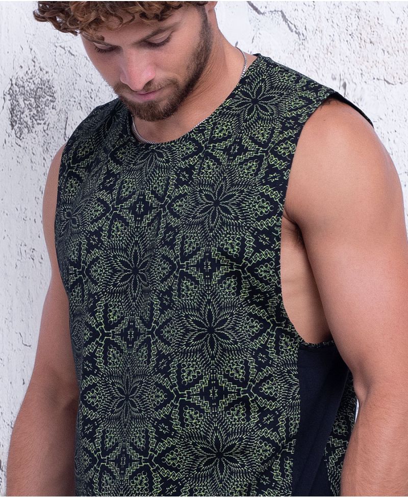 mandala tank top for man