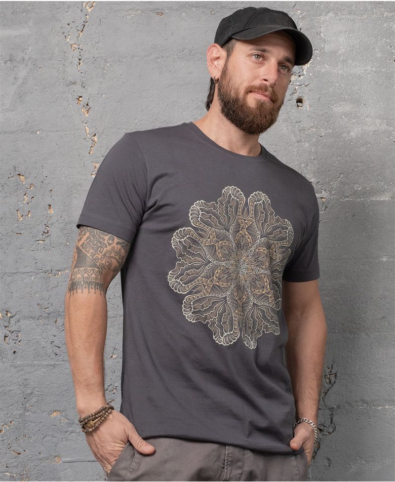 Faceat Mandala T-shirt ➟ Grey