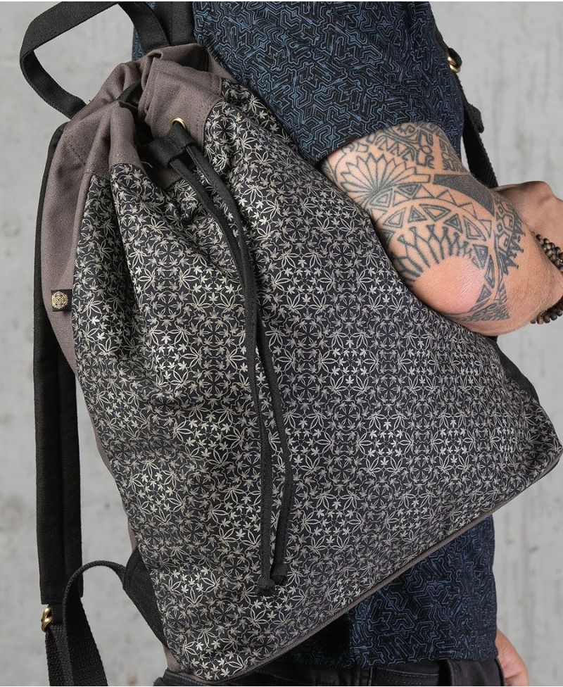 Hempi ➟ Padded Straps Drawstring Backpack 