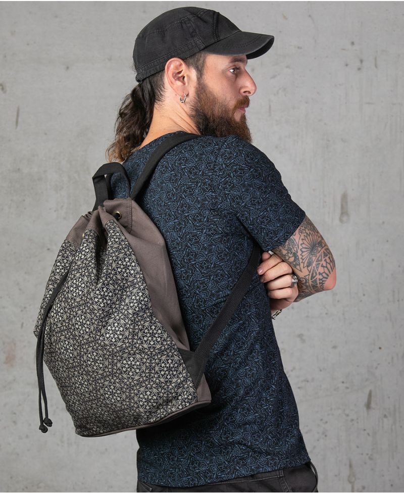Hempi ➟ Padded Straps Drawstring Backpack 