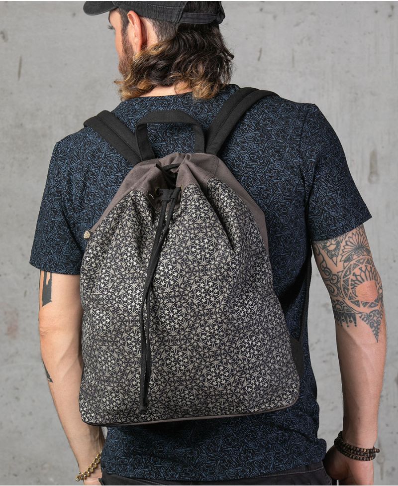 Hempi ➟ Padded Straps Drawstring Backpack 