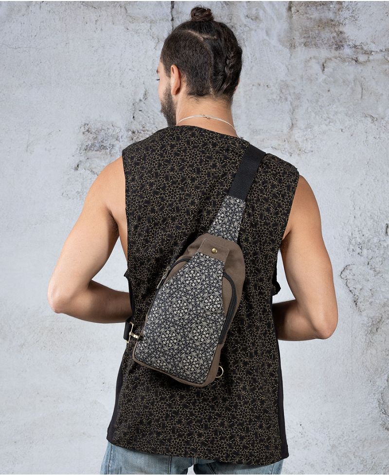 Hempi sling bag canvas vegan stoners gift