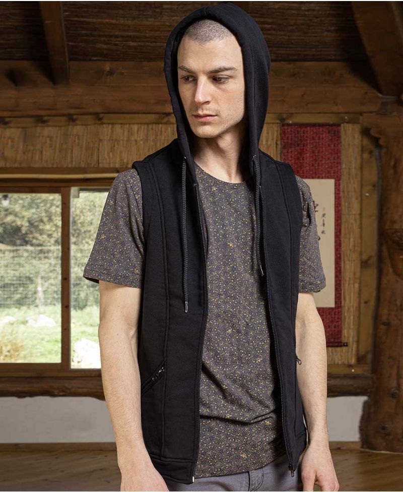 TriMurti Hooded Vest ➟ Black