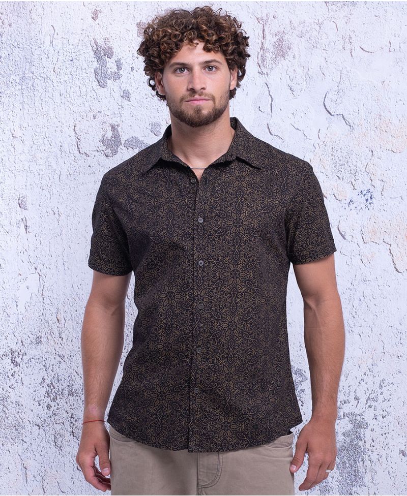 Peyote Button Shirt ➟ Black