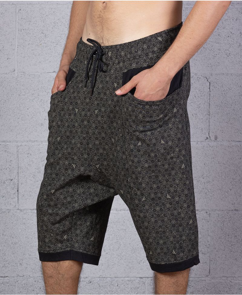 Men Short Pants Yoga Trousers Bee Hive