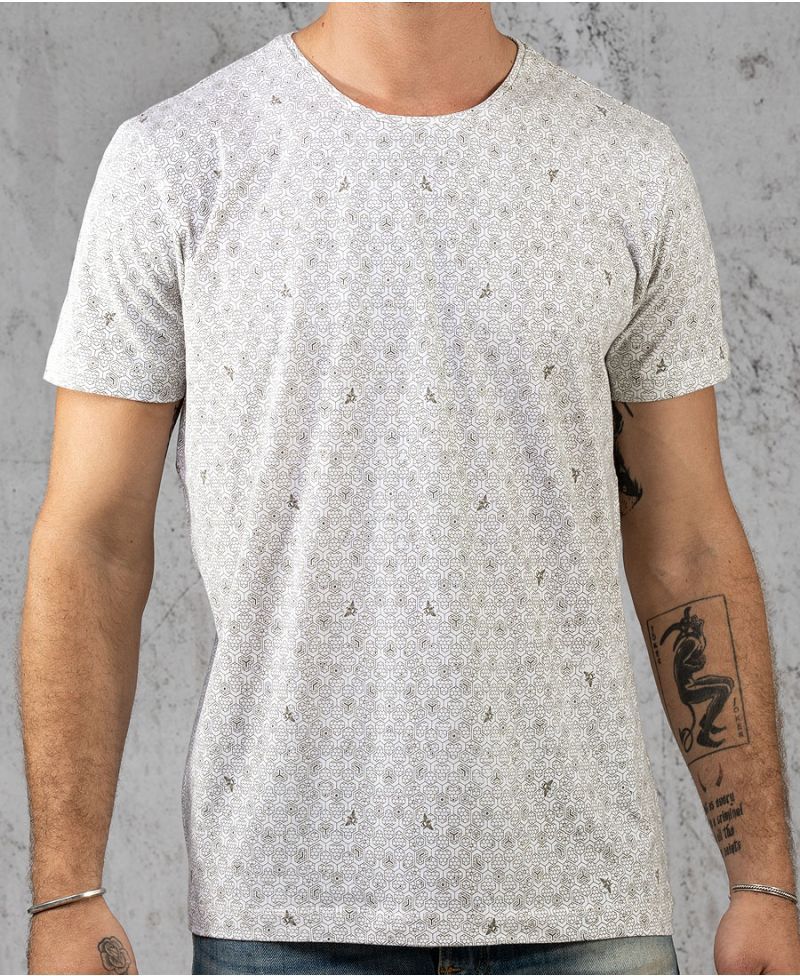 Bee hive white t shirt for men full print 