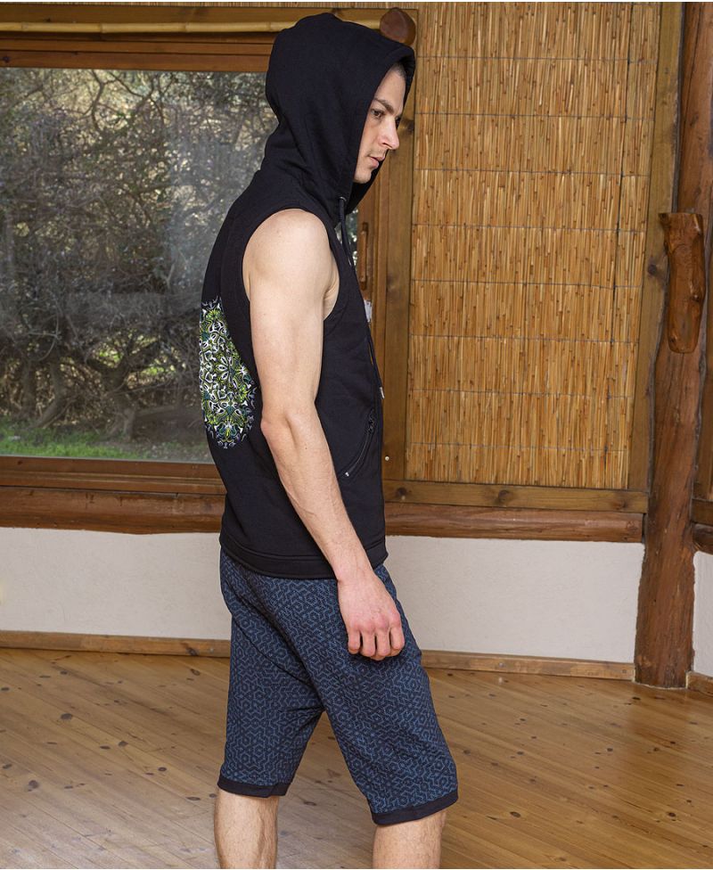 Lotusika Hooded-Vest ➟ Black