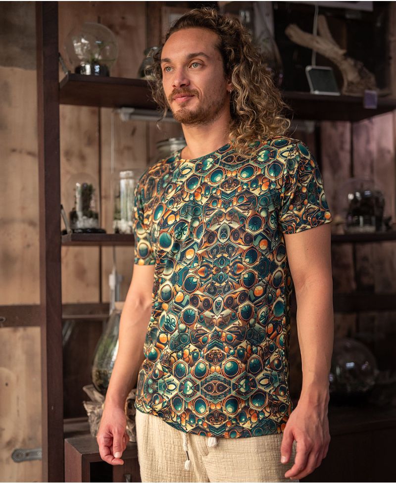psychedelic men t shirt trippy