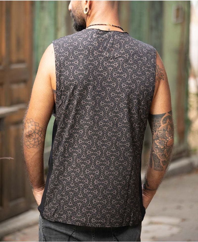 Hamsa Tank Top ➟ Black