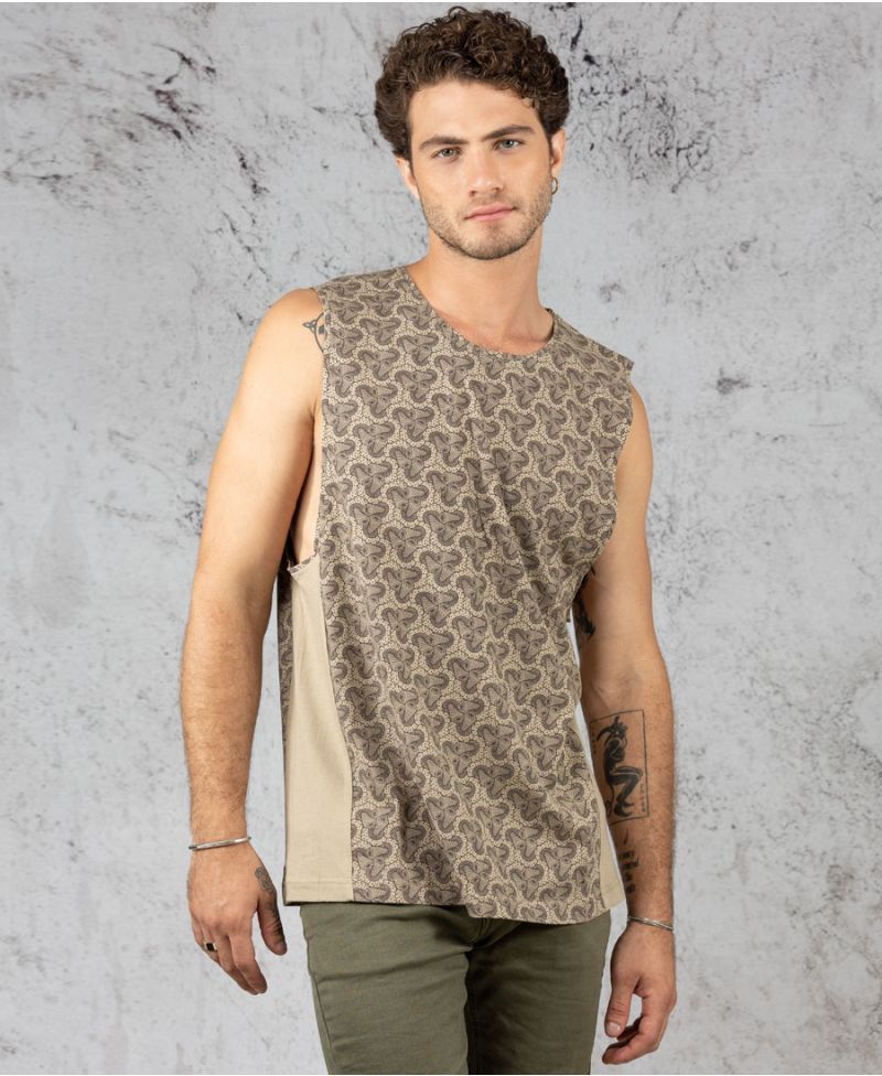 Fungi Tank Top ➟ Beige