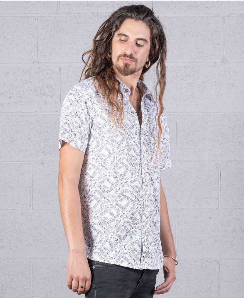 Solmizate Button Shirt ➟ White