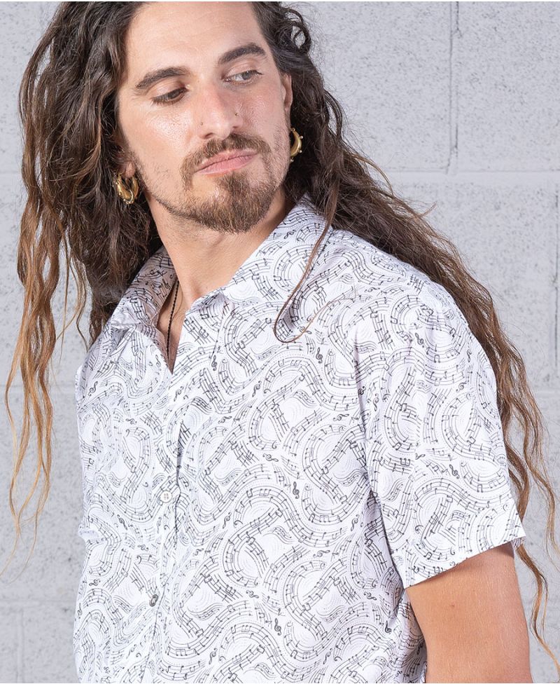 Solmizate Button Shirt ➟ White