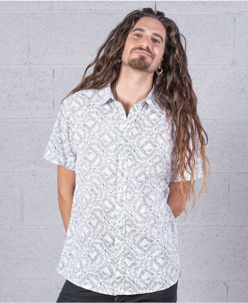 Solmizate Button Shirt ➟ White