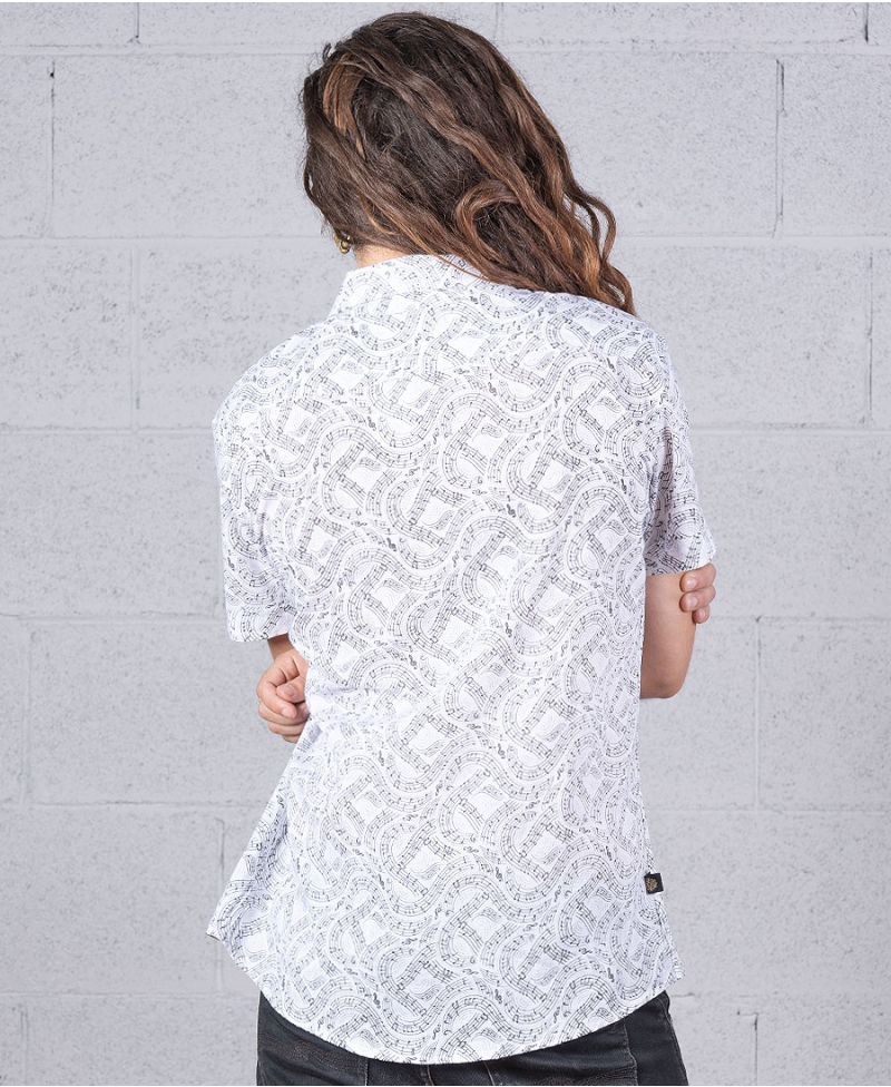 Solmizate Button Shirt ➟ White