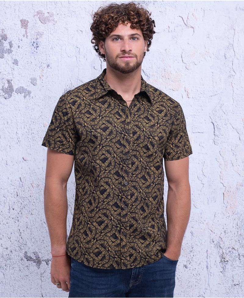 Psychedelic Clothing Mens Button Down Shirts Button Up